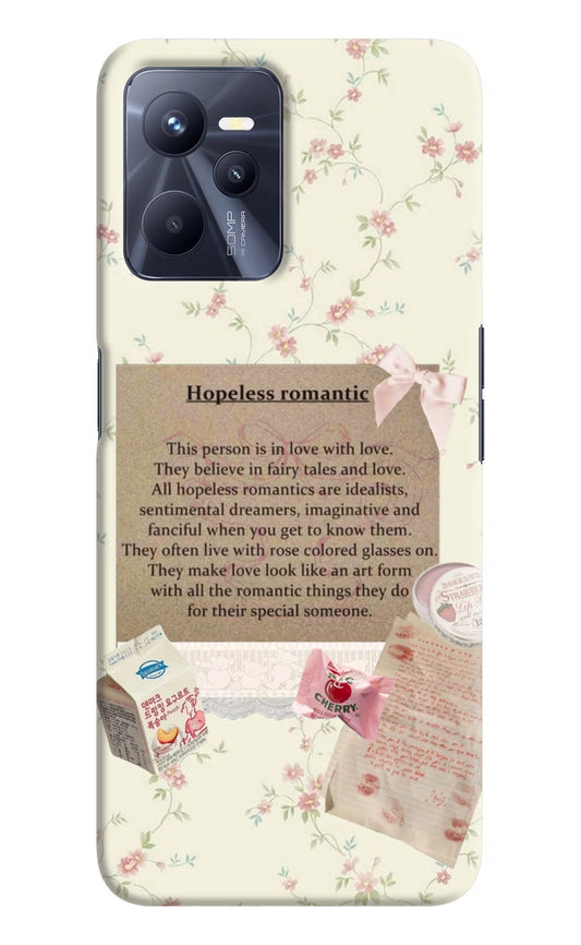 Hopeless Romantic Realme C35 Hard Case Back Cover by Casekaro