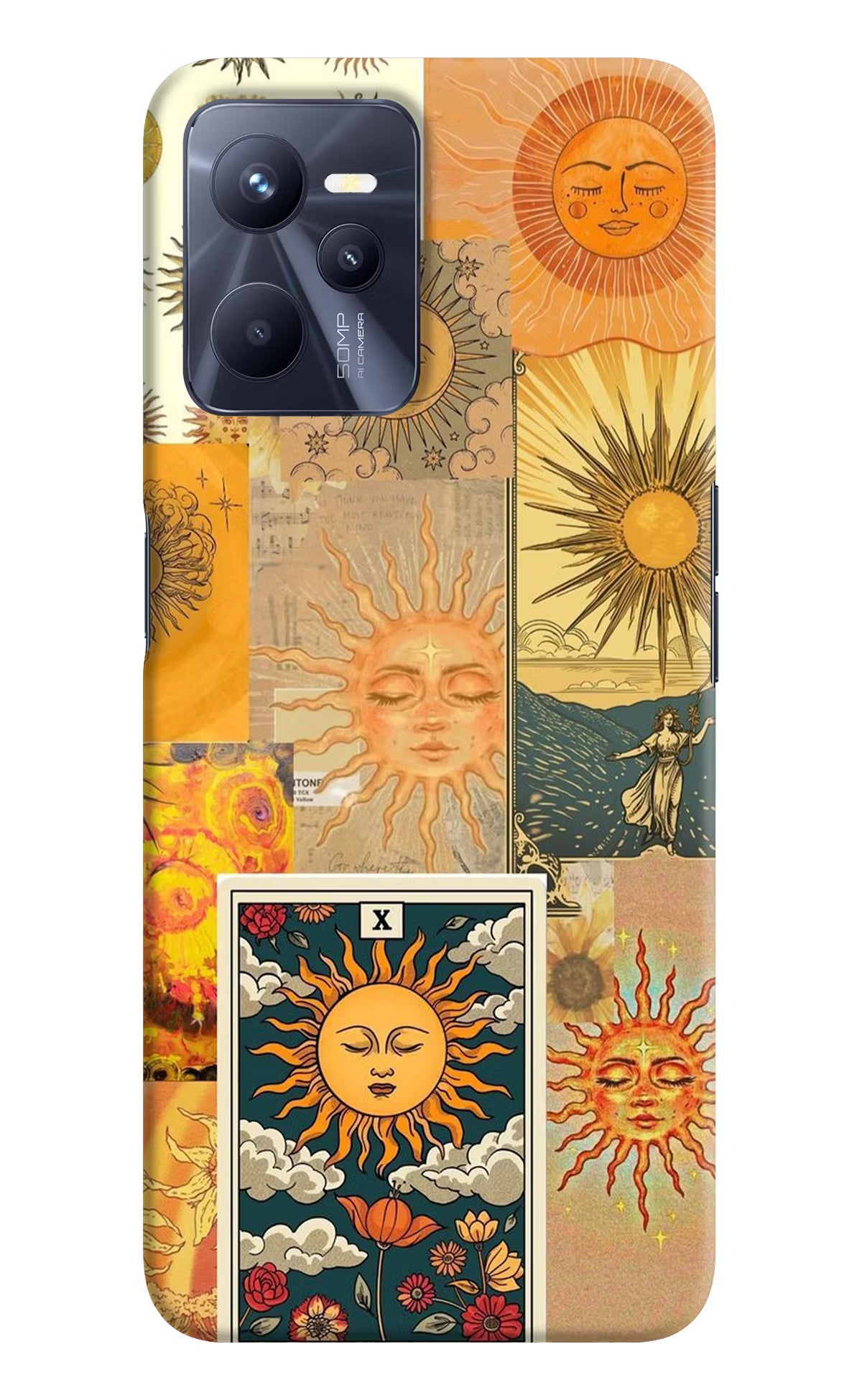 Sun Realme C35 Hard Case Back Cover by Casekaro