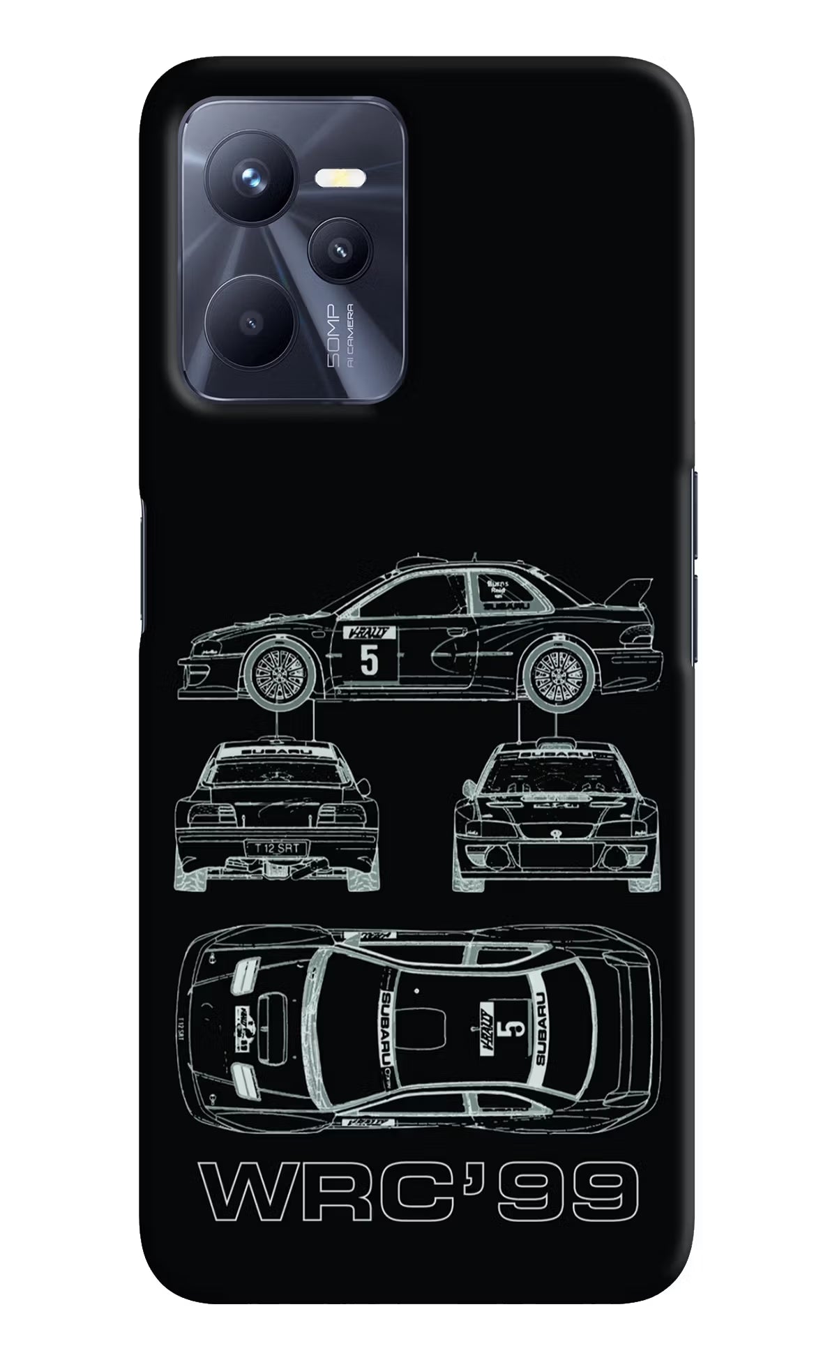WRC'99 Realme C35 Hard Case Back Cover by Casekaro
