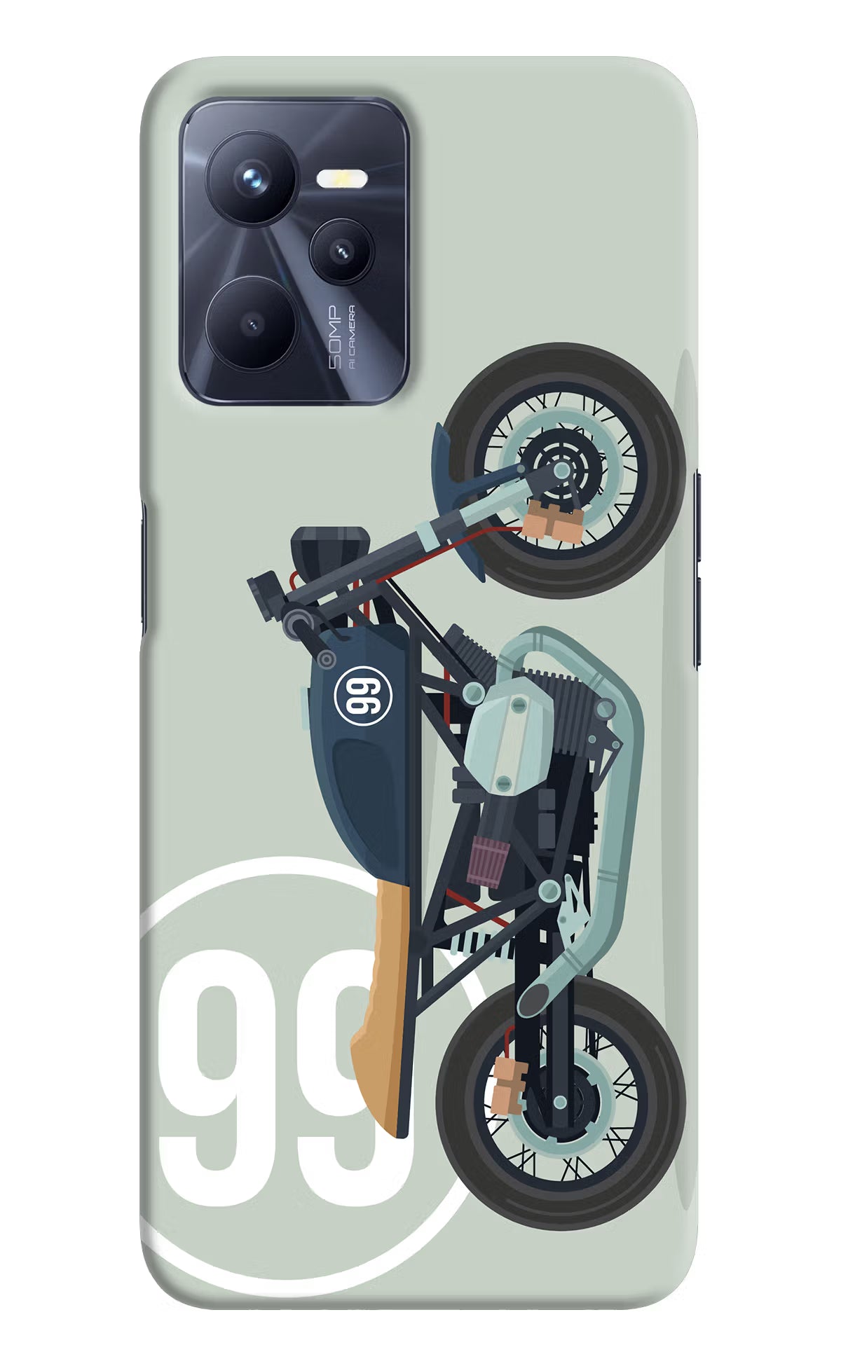 Classic Cafe Racer 99 Realme C35 Hard Case Back Cover by Casekaro