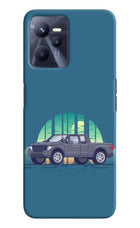 Retro Garage Vibe Realme C35 Hard Case Back Cover by Casekaro