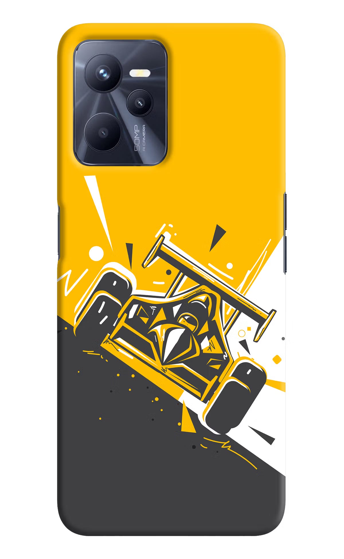 Track King Realme C35 Hard Case Back Cover by Casekaro