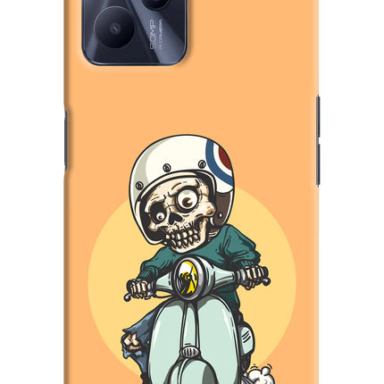 Undead Biker Realme C35 Hard Case Back Cover by Casekaro