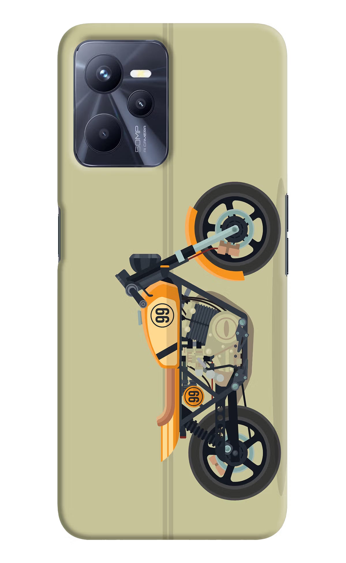 Vertical Speedster Realme C35 Hard Case Back Cover by Casekaro