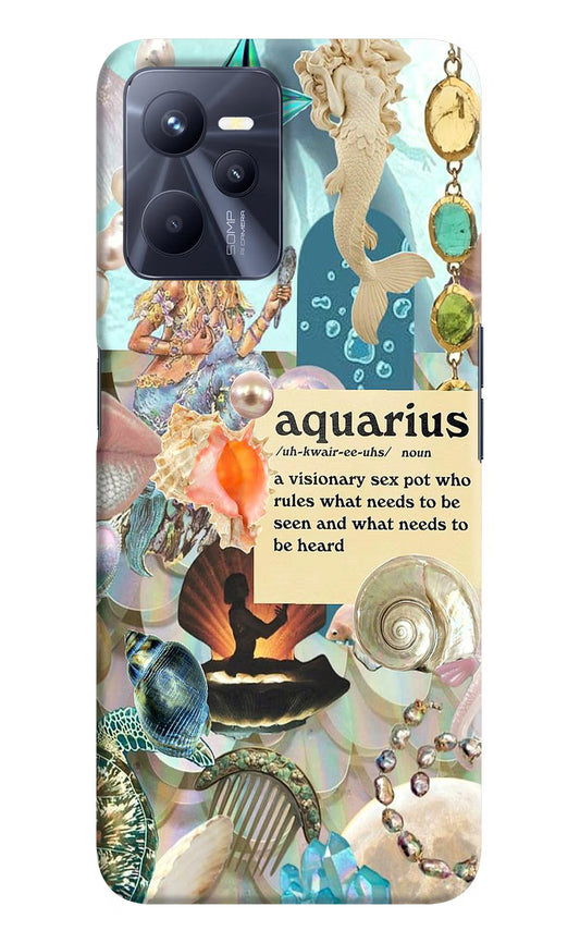 Aquarius Zodiac Realme C35 Hard Case Back Cover by Casekaro