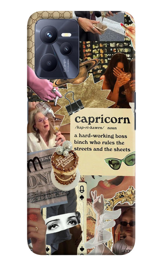Capricorn Zodiac Realme C35 Hard Case Back Cover by Casekaro