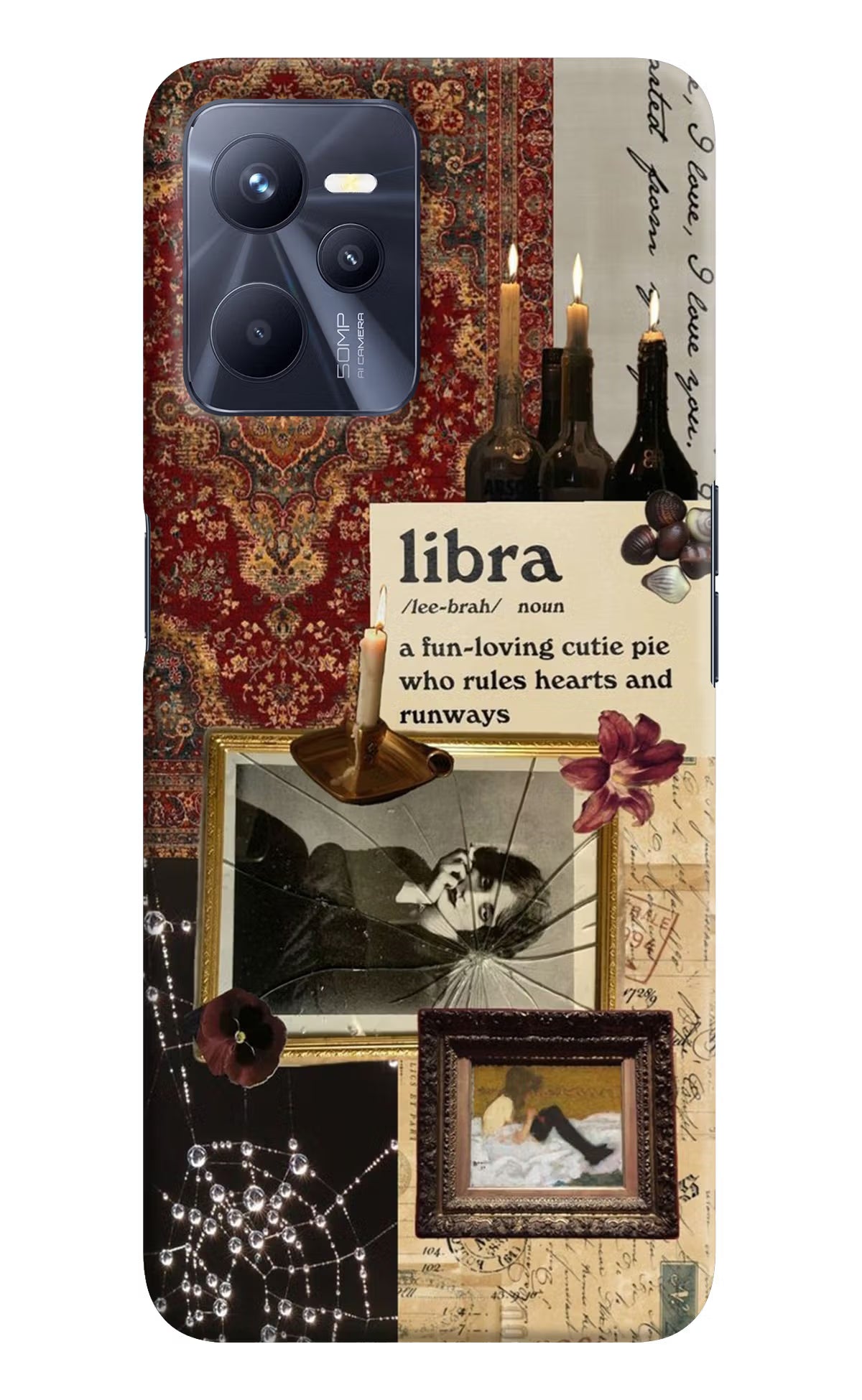 Libra Zodiac Realme C35 Hard Case Back Cover by Casekaro