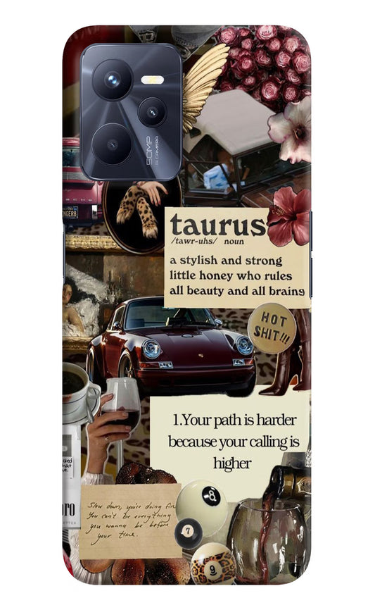 Taurus Zodiac Realme C35 Hard Case Back Cover by Casekaro