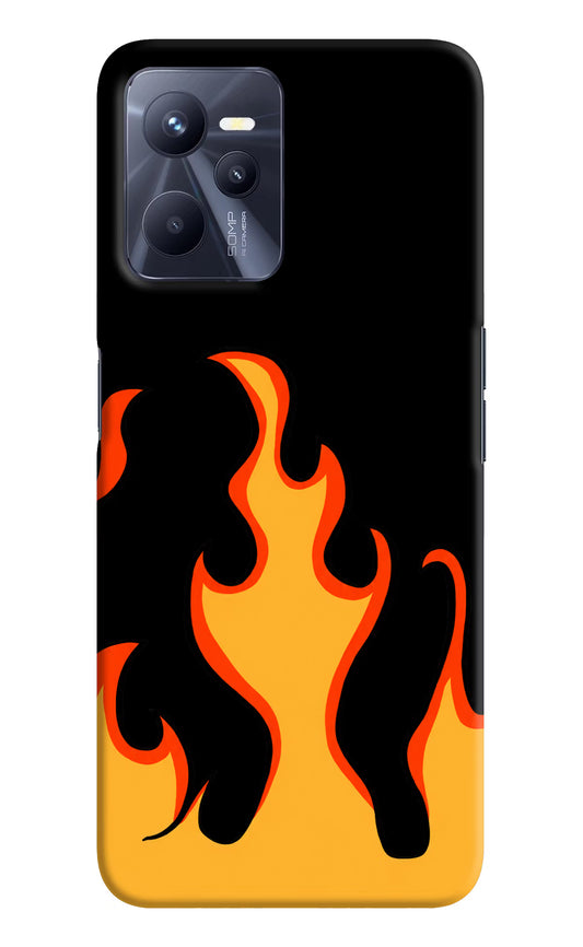 Fired Up – Black Realme C35 Hard Case Back Cover by Casekaro