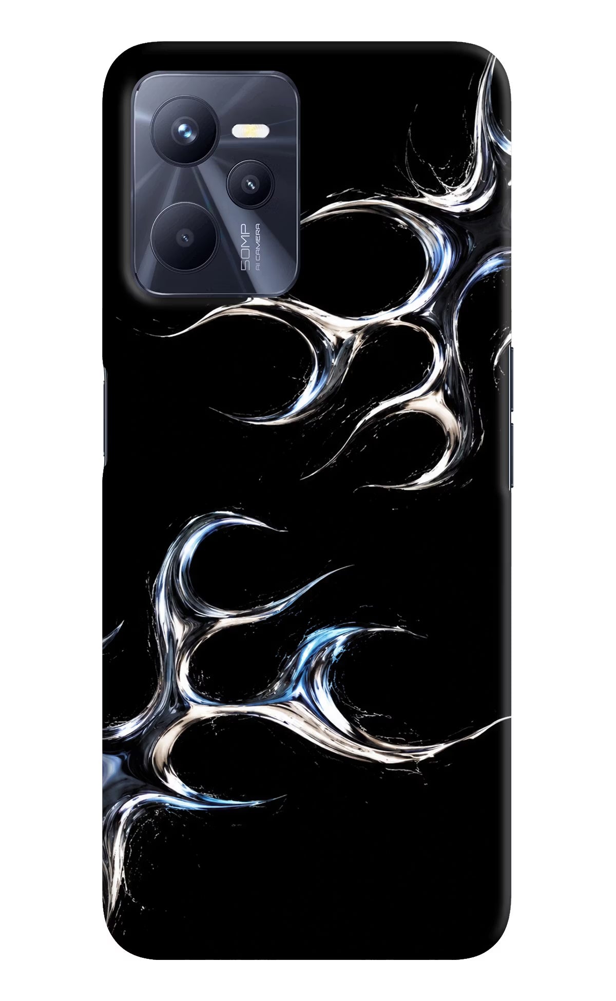 Chrome Tribal Realme C35 Hard Case Back Cover by Casekaro