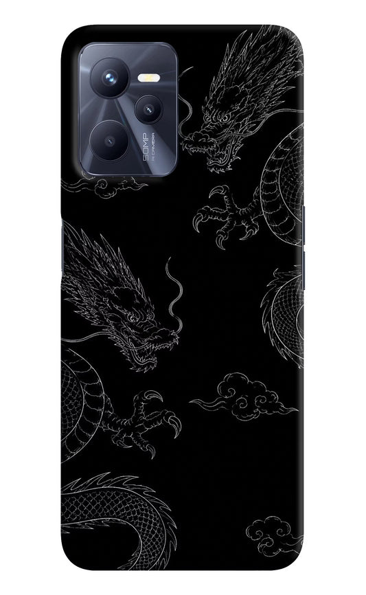 Twin Dragons Realme C35 Hard Case Back Cover by Casekaro