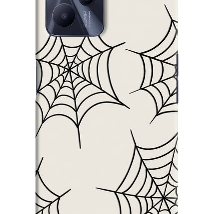 Spider Web Realme C35 Hard Case Back Cover by Casekaro