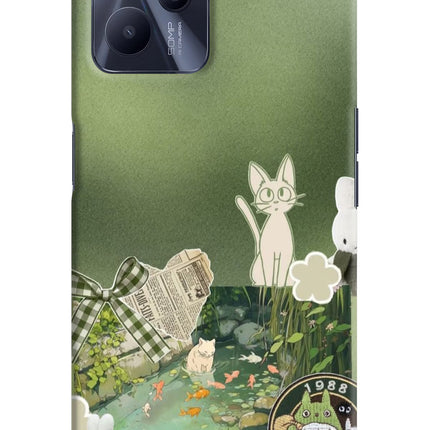 Aesthetic anime Realme C35 Hard Case Back Cover by Casekaro