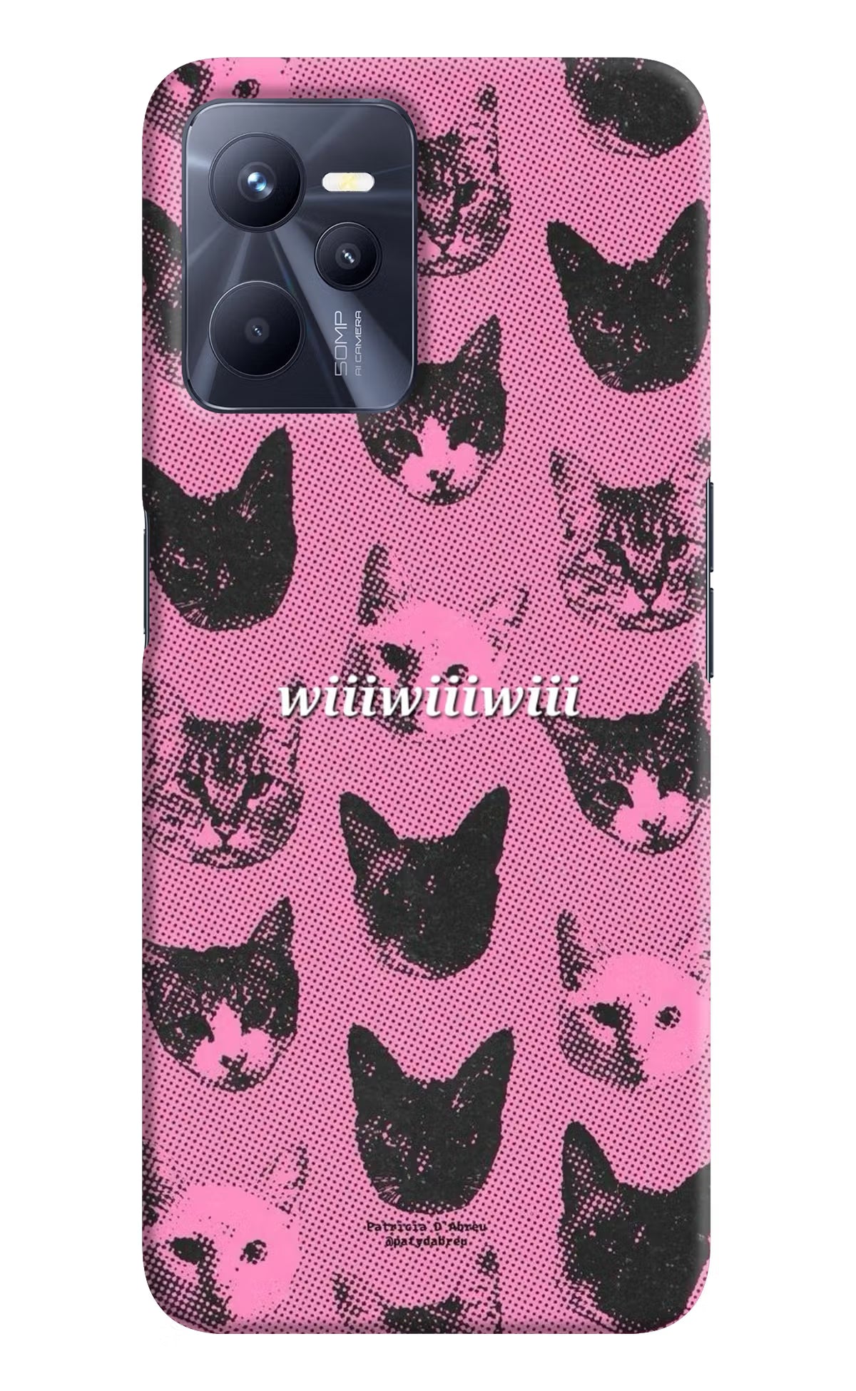 Pink Cats Realme C35 Back Cover