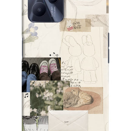 Soft Aesthetic Realme C35 Hard Case Back Cover by Casekaro