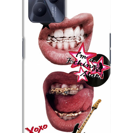 Rockstar Realme C35 Hard Case Back Cover by Casekaro