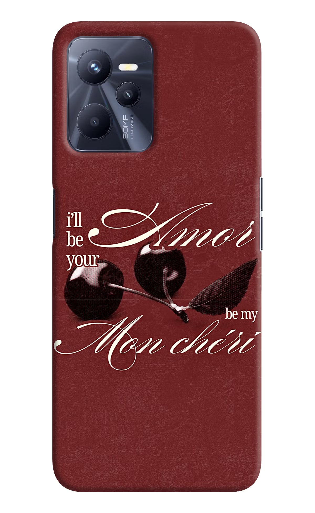Velvet Cherry Realme C35 Back Cover