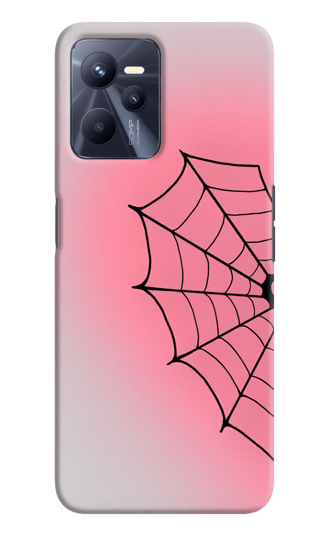 Pink Web Realme C35 Hard Case Back Cover by Casekaro