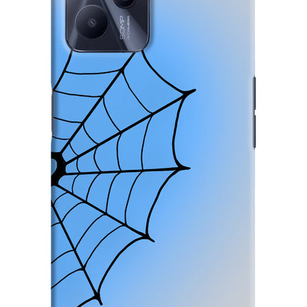 Blue Web Realme C35 Hard Case Back Cover by Casekaro
