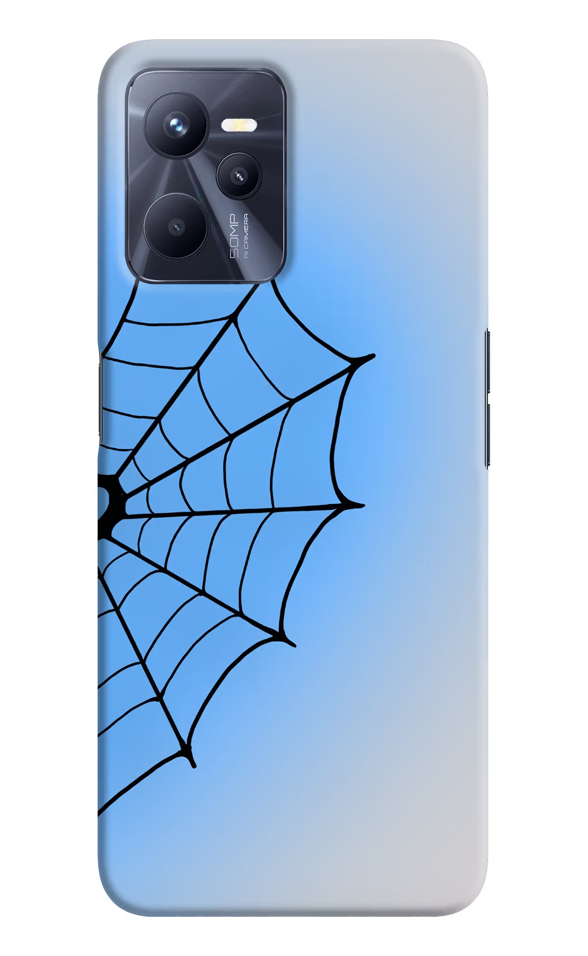 Blue Web Realme C35 Back Cover