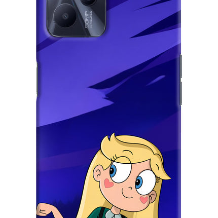 Star Glow Realme C35 Hard Case Back Cover by Casekaro