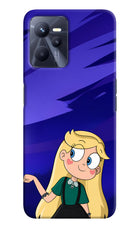 Star Glow Realme C35 Hard Case Back Cover by Casekaro