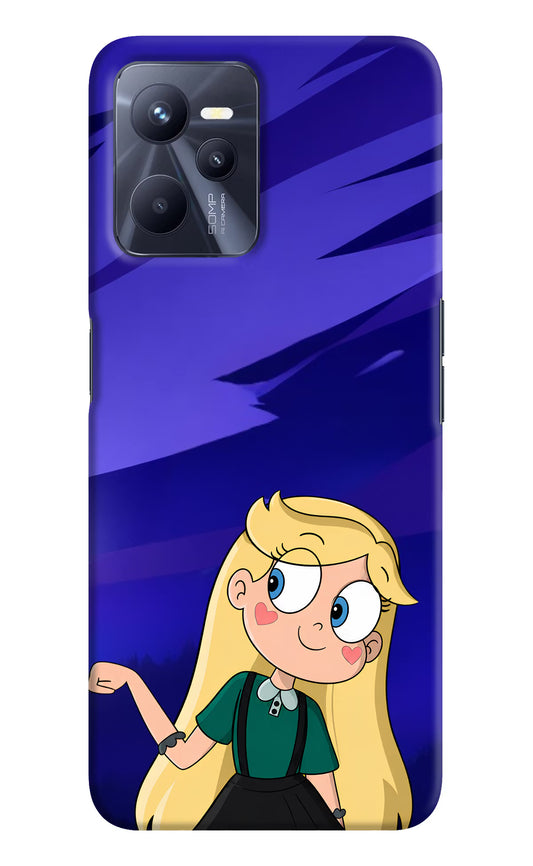 Star Glow Realme C35 Hard Case Back Cover by Casekaro