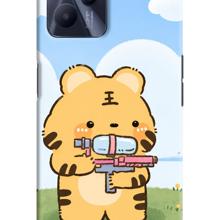 Tiger Treat Realme C35 Hard Case Back Cover by Casekaro