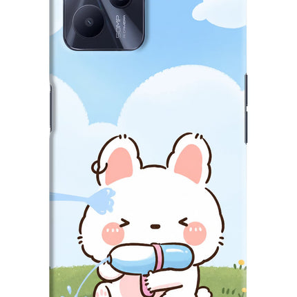 Bunny Treat Realme C35 Hard Case Back Cover by Casekaro