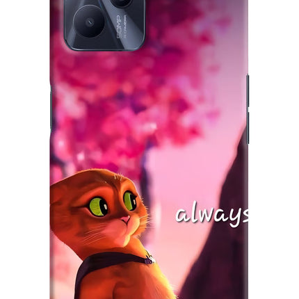 Always Cat Realme C35 Hard Case Back Cover by Casekaro