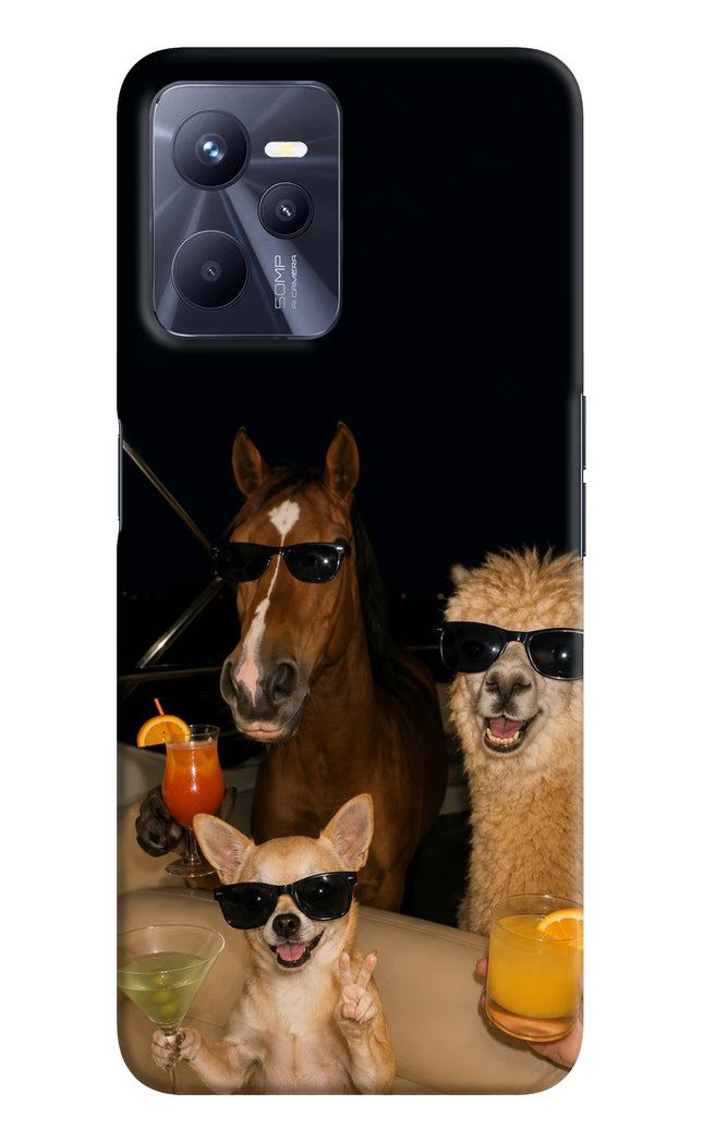 Party Squad Realme C35 Hard Case Back Cover by Casekaro