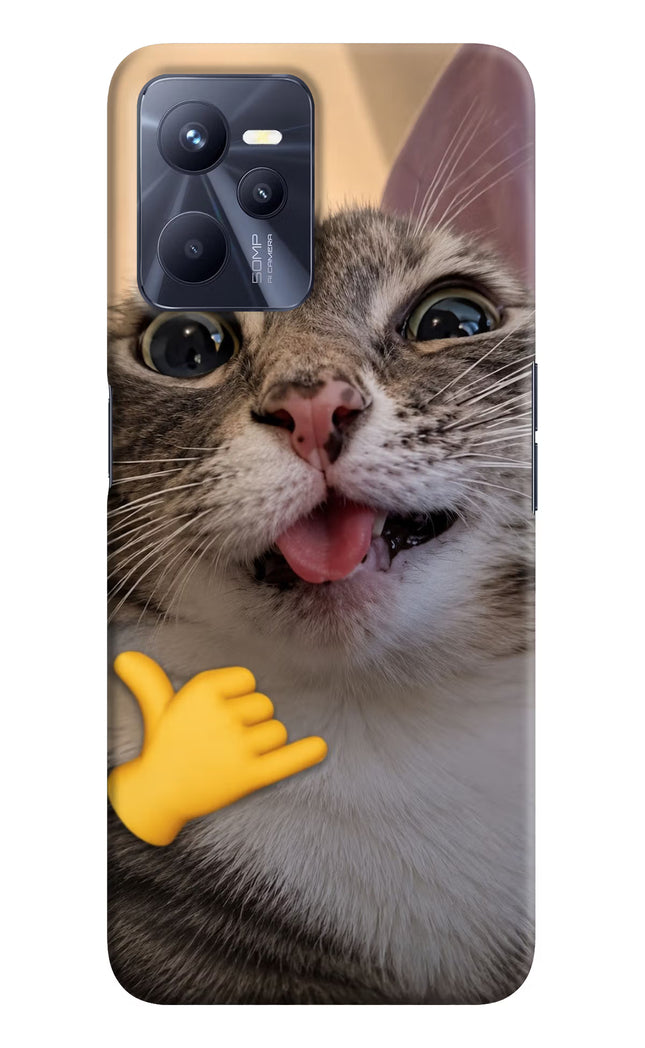 Silly Cat Call Realme C35 Hard Case Back Cover by Casekaro