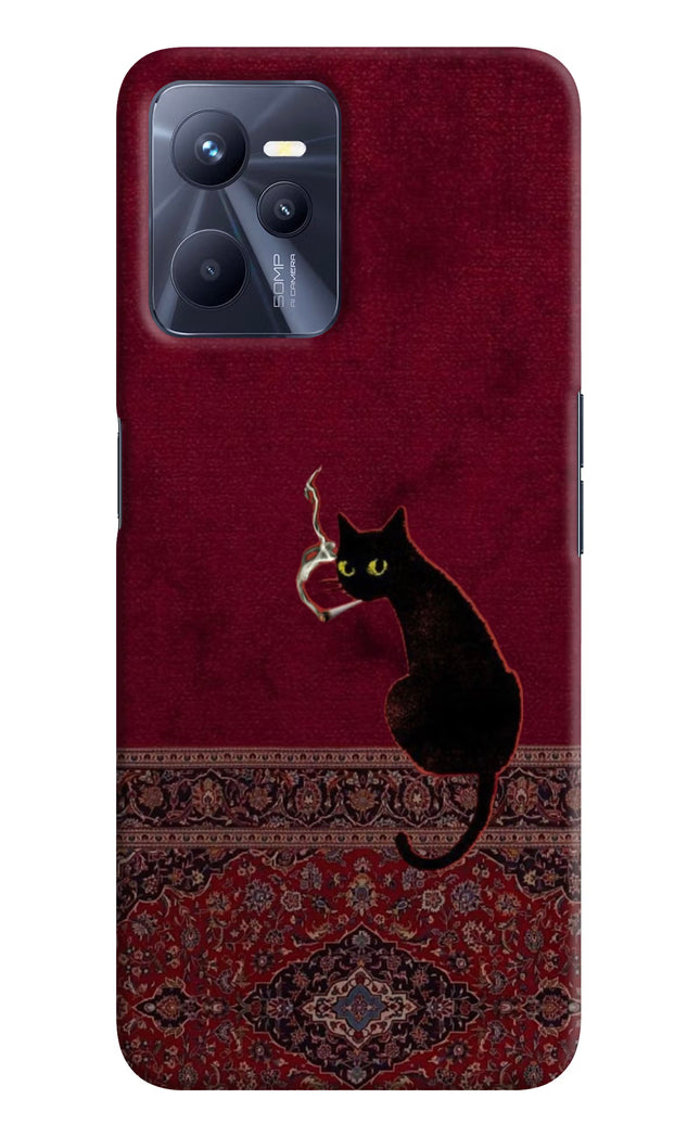 Midnight Cat Realme C35 Hard Case Back Cover by Casekaro
