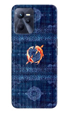 Koi Blue Realme C35 Back Cover