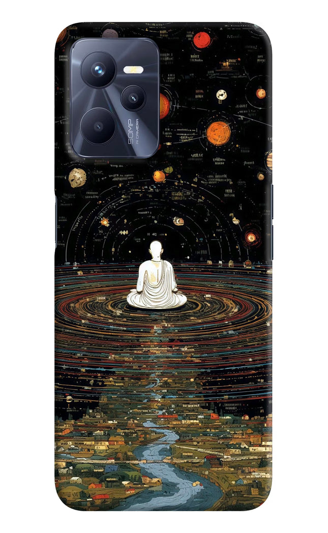 Space Monk Realme C35 Hard Case Back Cover by Casekaro