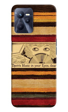 Vinyl Stripes Realme C35 Back Cover