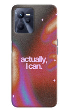 Pink Aura Realme C35 Back Cover