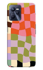 Wavy Grid Realme C35 Back Cover