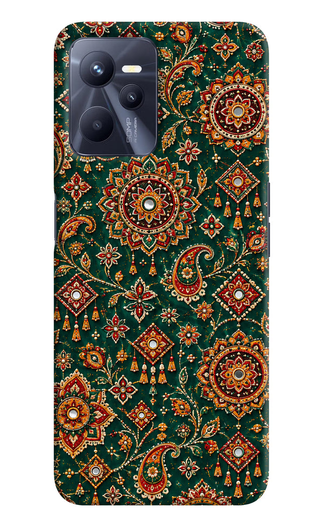 Green Pataka Realme C35 Hard Case Back Cover by Casekaro