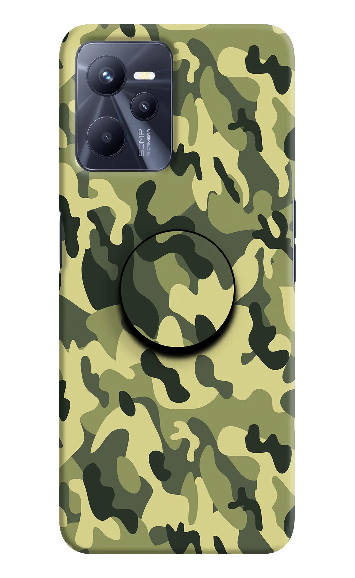 Camouflage Realme C35 Pop Case by Casekaro