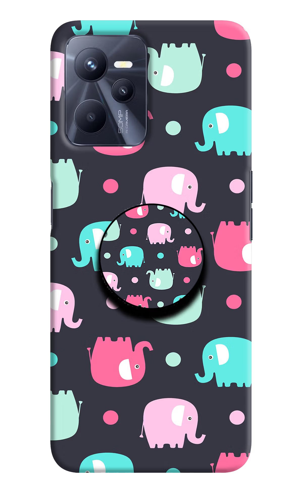 Baby Elephants Realme C35 Pop Case by Casekaro