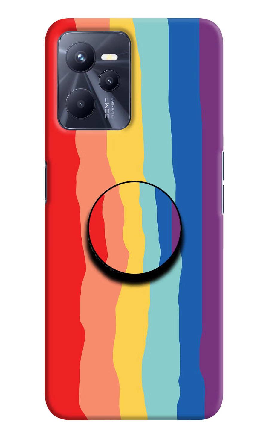 Rainbow Realme C35 Pop Case, Hard case