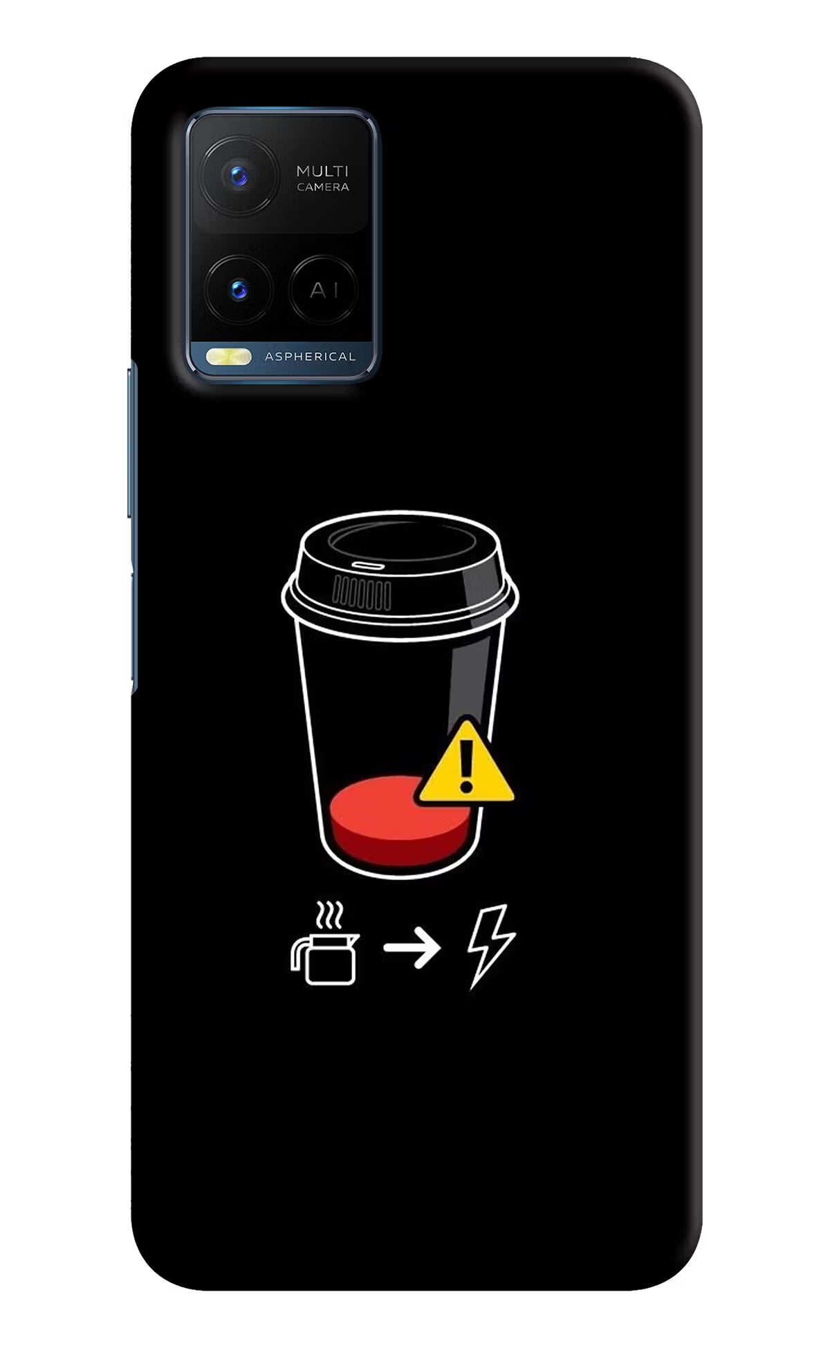 Coffee Vivo Y33T Hard Case Back Cover by Casekaro