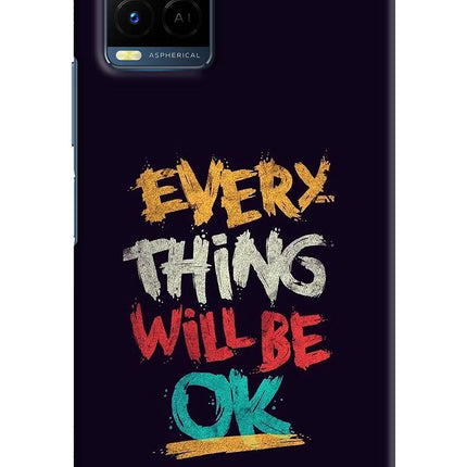 Everything Will Be Ok Vivo Y33T Hard Case Back Cover by Casekaro