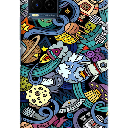 Space Abstract Vivo Y33T Hard Case Back Cover by Casekaro