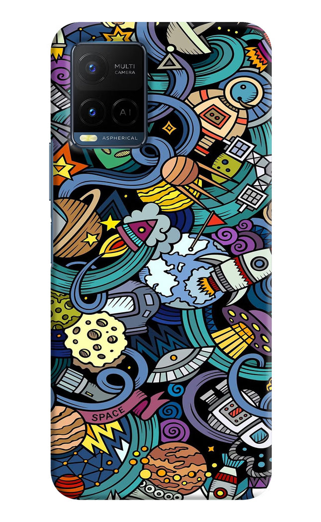 Space Abstract Vivo Y33T Hard Case Back Cover by Casekaro