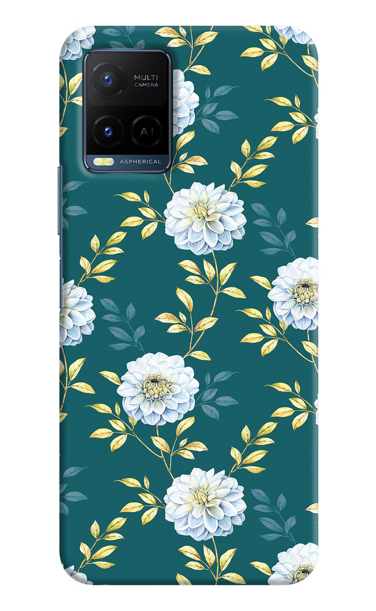 Flowers Vivo Y33T Hard Case Back Cover by Casekaro