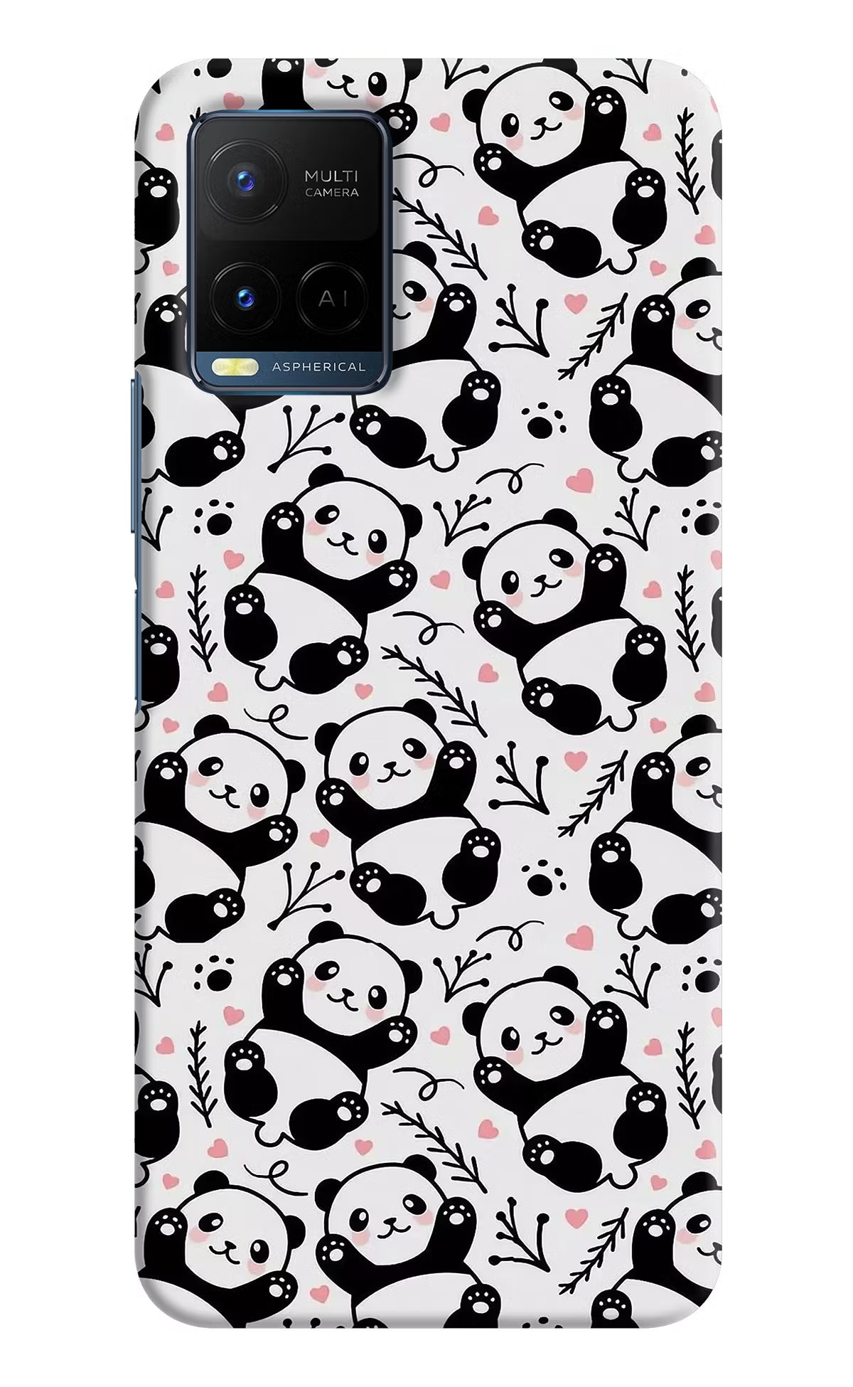 Cute Panda Vivo Y33T Hard Case Back Cover by Casekaro