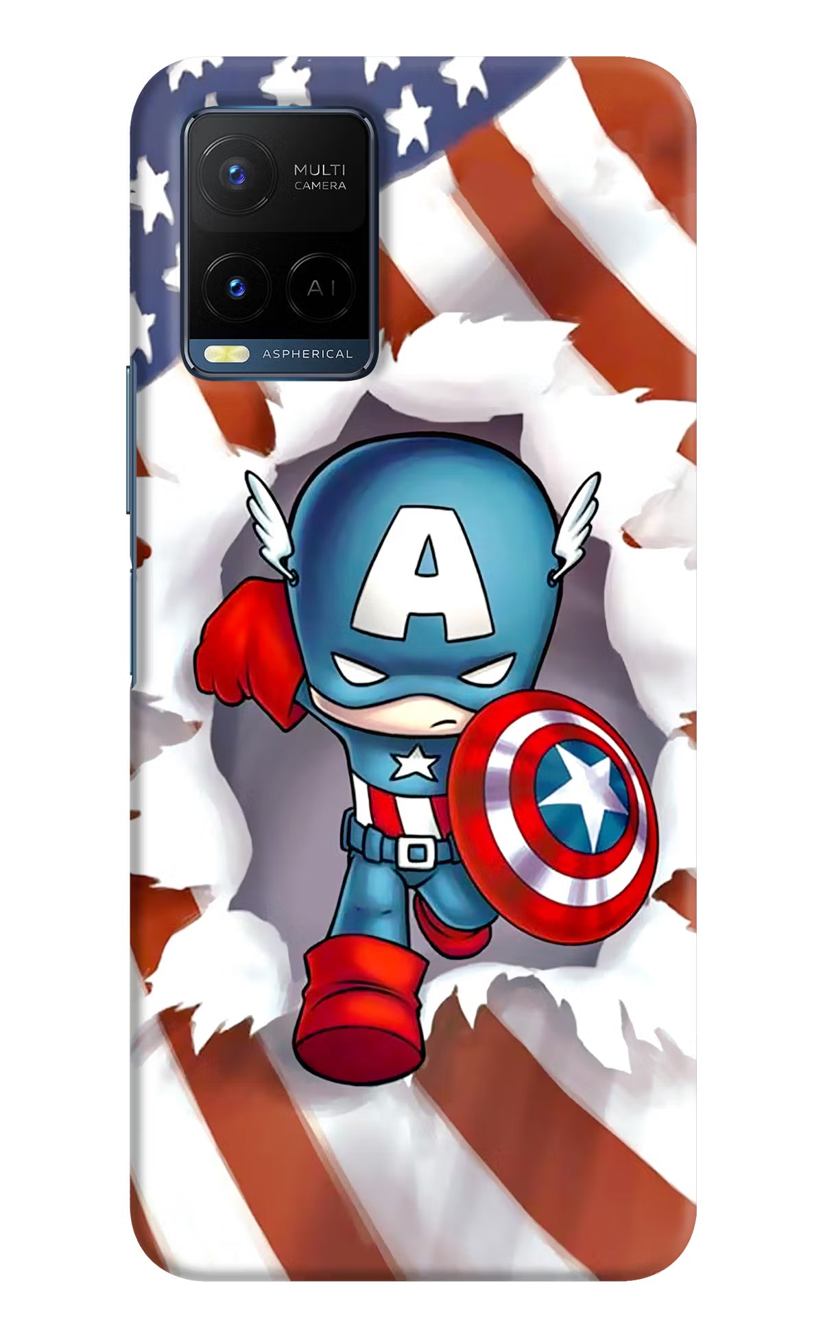 Captain America Vivo Y33T Hard Case Back Cover by Casekaro