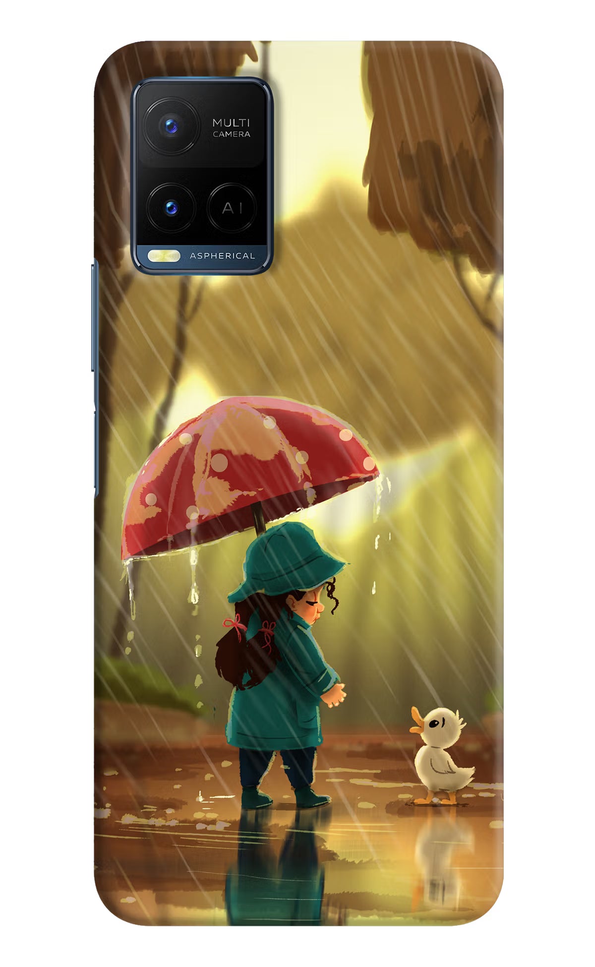 Rainy Day Vivo Y33T Hard Case Back Cover by Casekaro